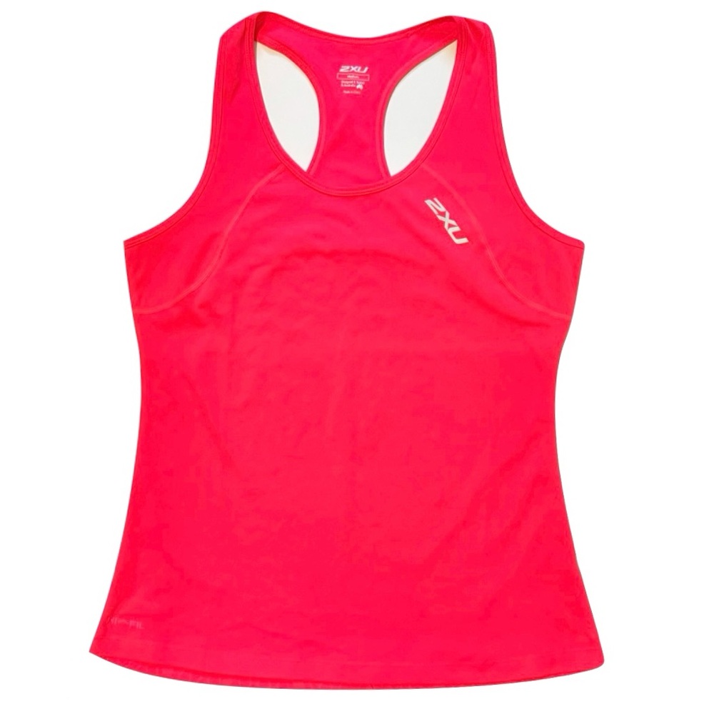 2XU Coral Orange Running Tank Top Medium